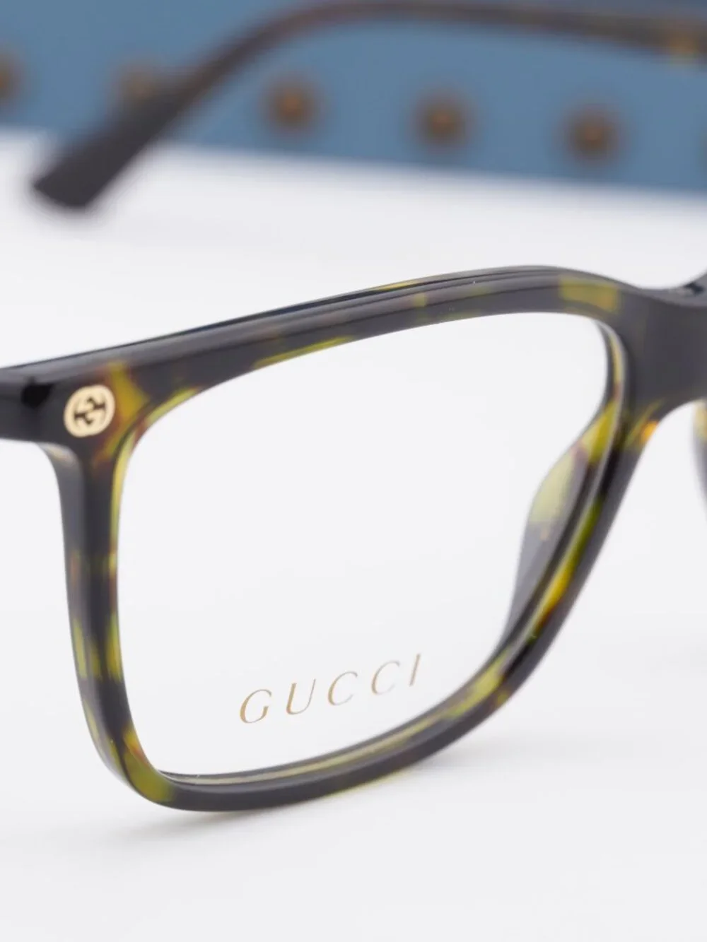 Gucci GG0094O 007 Rectangle Eyeglasses – Gloss Havana 54mm